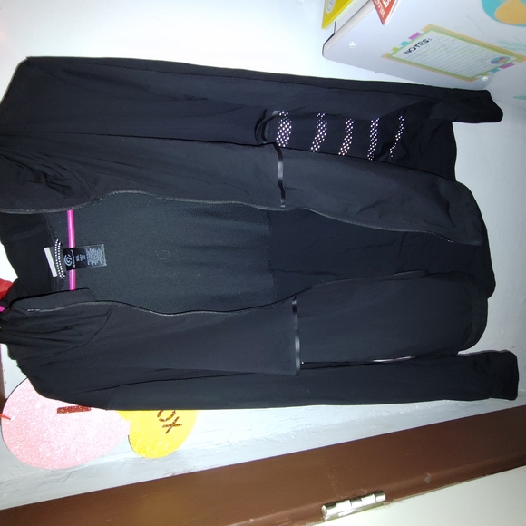 Black Zip-Up Jacket with Mesh Accents By Champion - Picture 5 of 5